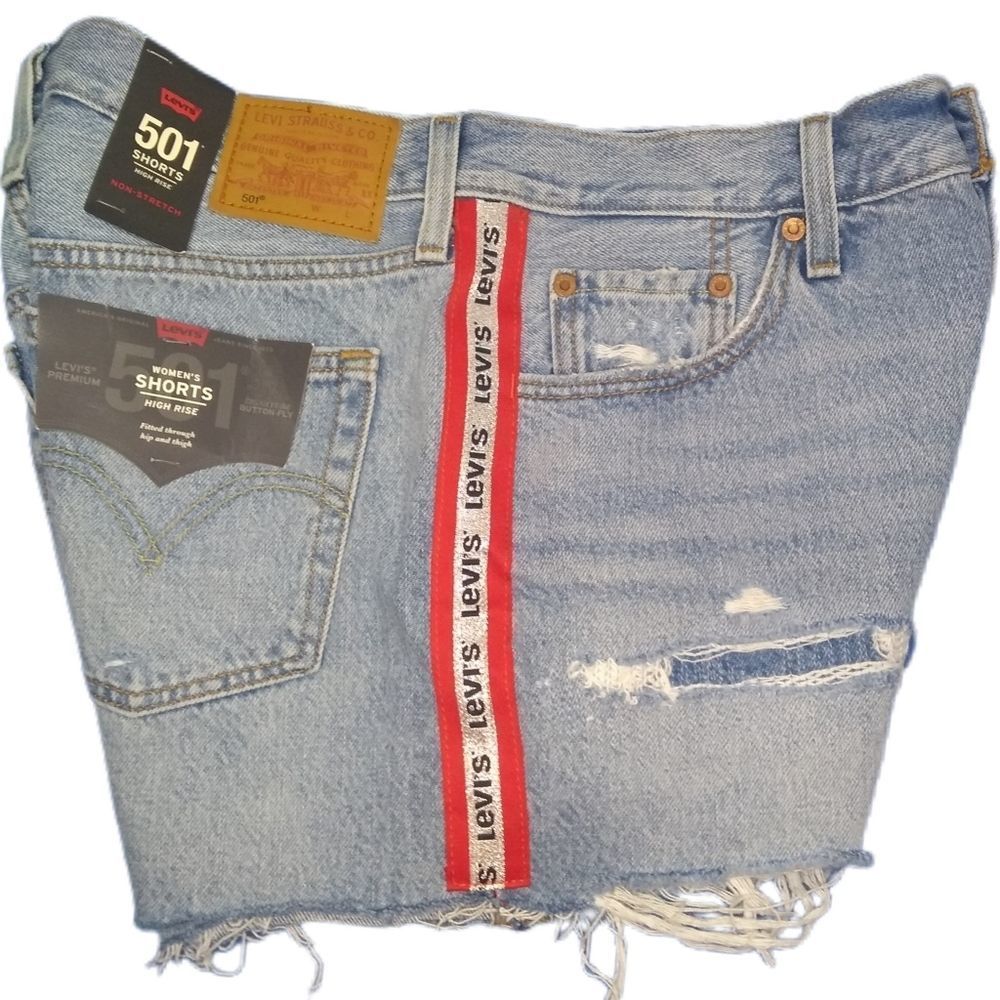 Levi's Cutoffs 502 Raw Hem Size 29 NEW - Picture 4 of 7